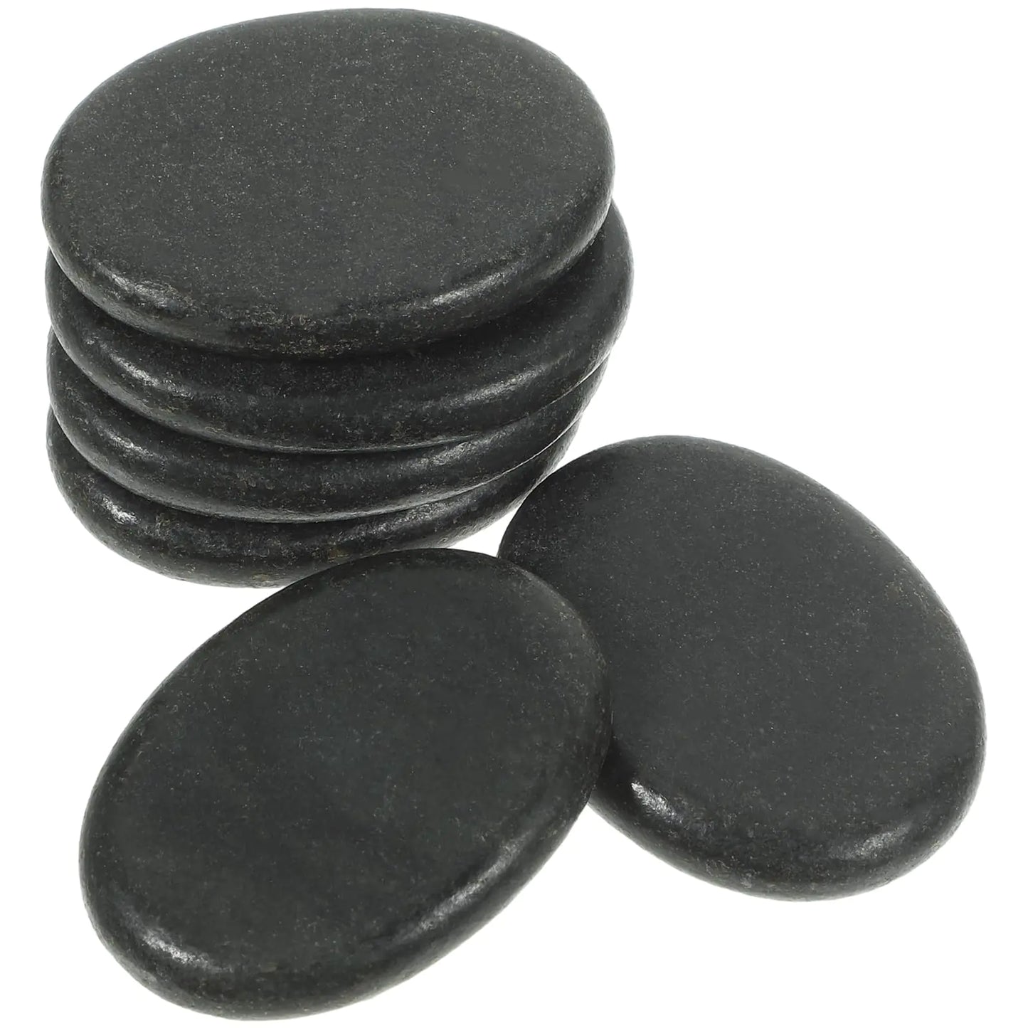 Ciieeo Guasha Massage Stones 6Pcs Massage Stones Hot Massage Stones Essential Hot Stones for Massage Hot Rocks Massage Stones for Relaxing Healing Smooth Natural Massage Stones