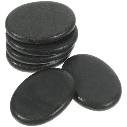 Ciieeo Guasha Massage Stones 6Pcs Massage Stones Hot Massage Stones Essential Hot Stones for Massage Hot Rocks Massage Stones for Relaxing Healing Smooth Natural Massage Stones